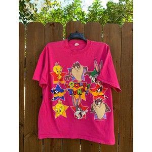 Vintage 1994 Looney Tunes Stars T-shirt  22W By Warner Bros by Sun Sports Wear